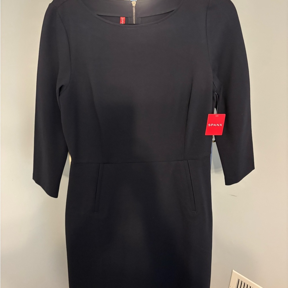 SPANX Midnight Blue Long Sleeve Dress